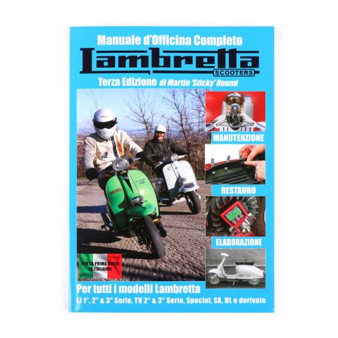 Libro manuale d'officina Lambretta in Italiano.