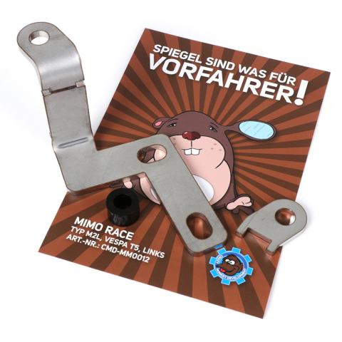 staffa specchietto inox per vespa