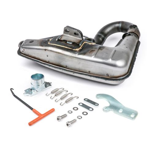 Marmitta BGM Pro Clubman Sport Lambretta non verniciata